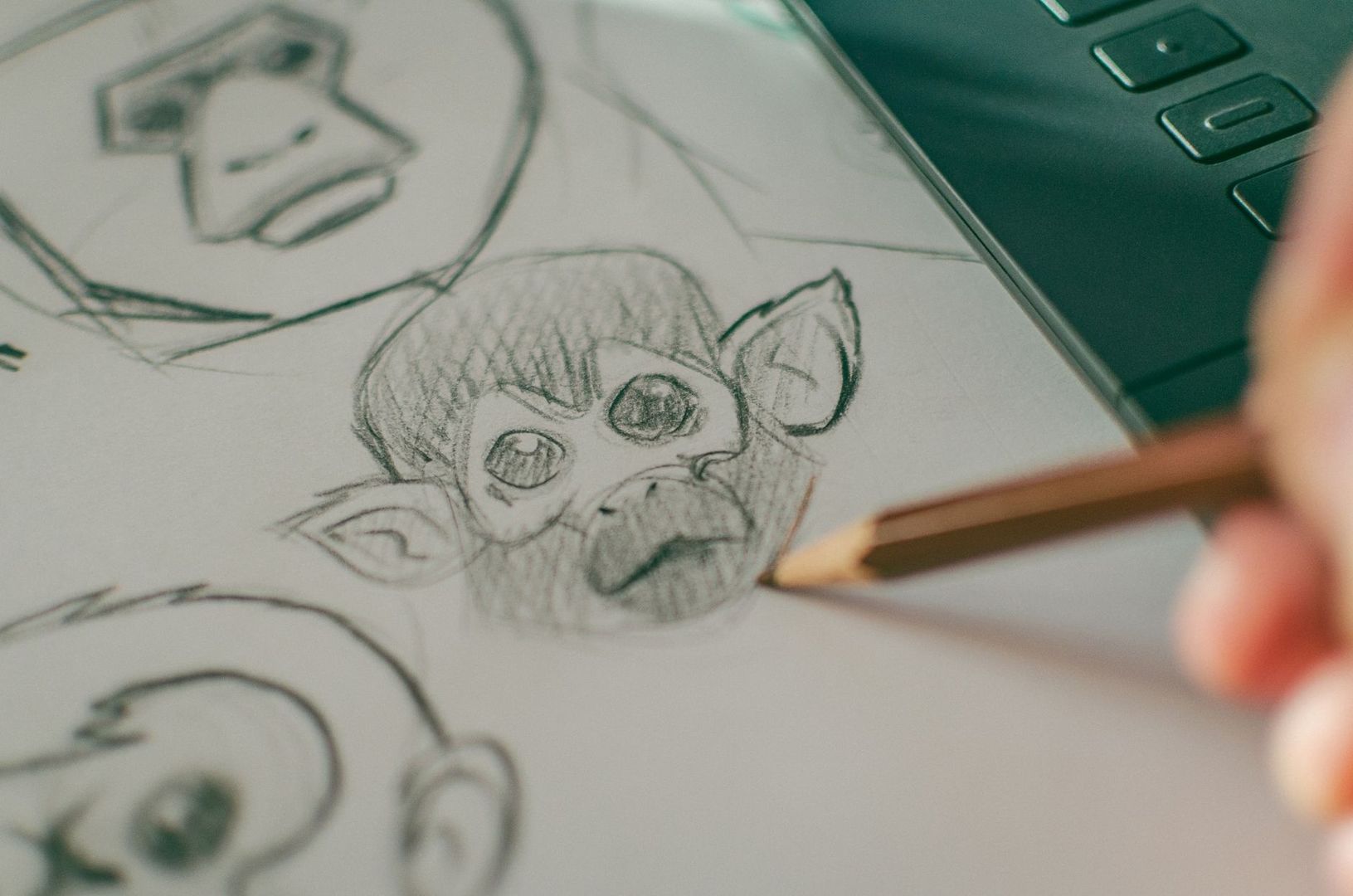 Croquis au crayon d